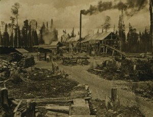 Logging camp in Concord, NH